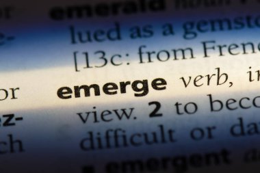 bir sözlüğü'ndeki sözcüğü ortaya. kavramı ortaya