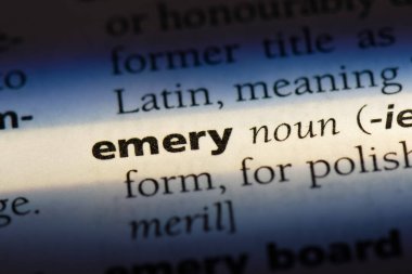 Emery Word'de bir sözlük. Emery kavramı