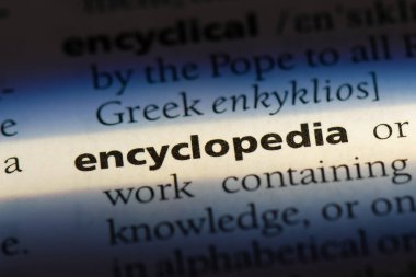 Ansiklopedi Word'de bir sözlük. Ansiklopedi kavramı