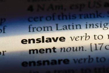 bir sözlüğü'ndeki sözcüğü köleleştirmek. kavram köle