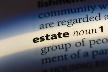 bir sözlüğü'ndeki Emlak sözcüğü. Emlak kavramı