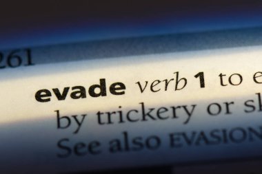 bir sözlüğü'ndeki sözcüğü kaçın. kavram kaçmasına