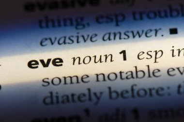 Havva Word'de bir sözlük. Havva kavramı