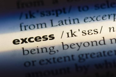 aşırı sözcük sözlüğe. aşırı kavramı