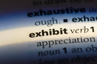 bir sözlüğü'ndeki sözcüğü sergi. Sergi konsepti