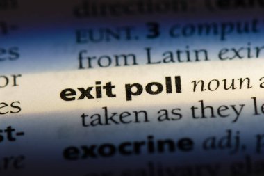 çıkış anketi Word'de bir sözlük. çıkış anketi kavramı