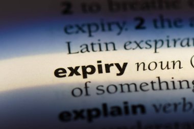 Son kullanma Word'de bir sözlük. süre sonu kavramı