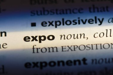Expo Word'de bir sözlük. Expo kavram