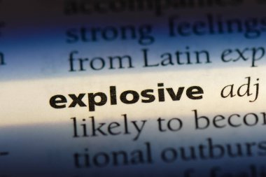 patlayıcı tek kelimeyle bir sözlük. patlayıcı kavramı