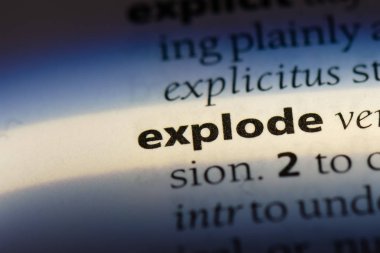 bir sözlüğü'ndeki sözcüğü patlayabilir. kavram patlayabilir