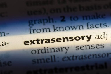 ExtraSensory tek kelimeyle bir sözlük. ExtraSensory kavramı