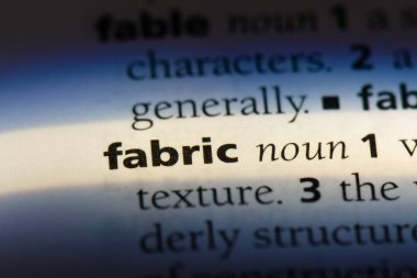 kumaş Word'de bir sözlük. kumaş kavramı