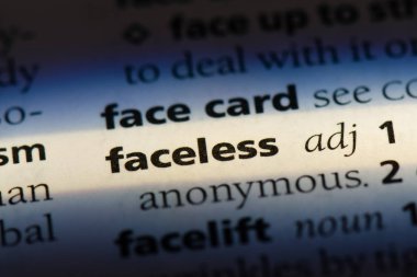 yüzü olmayan tek kelimeyle bir sözlük. meçhul kavramı