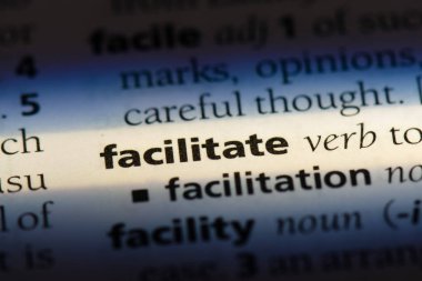 bir sözlüğü'ndeki sözcüğü kolaylaştırmak. kavram kolaylaştırmak