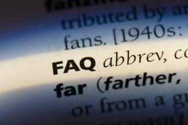 SSS Word'de bir sözlük. SSS kavramı