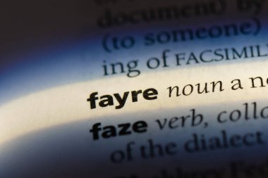 Fayre sözcük sözlüğe. Fayre kavramı