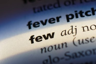 birkaç kelime sözlüğe. kaç kavramı