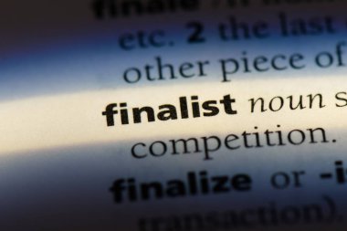 finalist Word'de bir sözlük. finalist kavramı