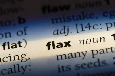 bir sözlüğü'ndeki keten sözcüğü. keten kavramı