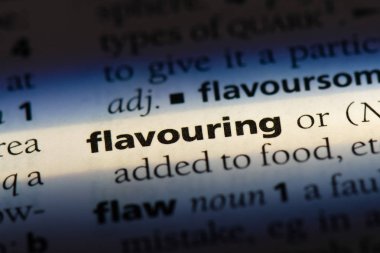 bir sözlüğü'ndeki sözcüğü tatlandırma. Aroma kavramı