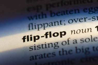 Flip-flop Word'de bir sözlük. Flip-flop kavramı