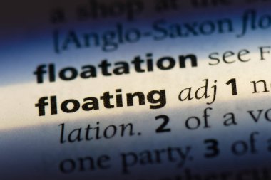 sözcük sözlükte yüzer. kayan kavramı