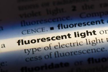 floresan ışık tek kelimeyle bir sözlük. floresan ışık kavramı