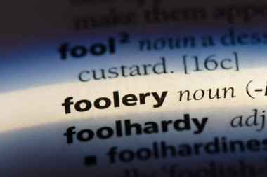 Foolery sözcük sözlüğe. Foolery kavramı