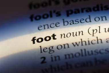 bir sözlüğü'ndeki sözcüğü ayak. ayak kavramı