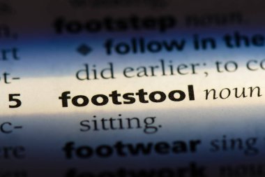 tabure Word'de bir sözlük. tabure kavramı