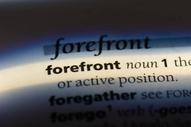 Forefront Word'de bir sözlük. Forefront kavramı