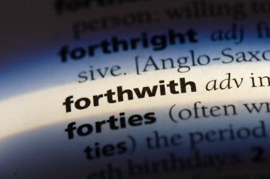 bir an önce tek kelimeyle bir sözlük. bir an önce kavramı