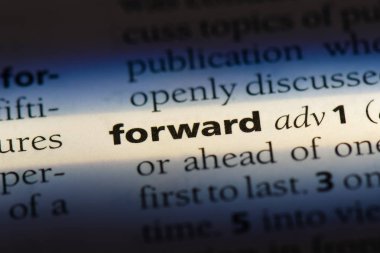 Sözlüğe sözcük ileri. ileriye doğru kavramı