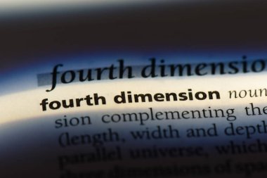 Dördüncü boyut Word'de bir sözlük. Dördüncü boyut kavramı