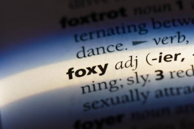 bir sözlüğü'ndeki Foxy sözcüğü. seksi kavramı