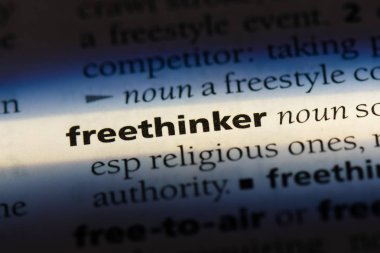 bir sözlüğü'ndeki inanmadığını sözcüğü. inanmadığını kavramı