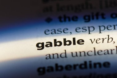 bir sözlüğü'ndeki sözcüğü anlatıyorsun. gevezelik kavramı