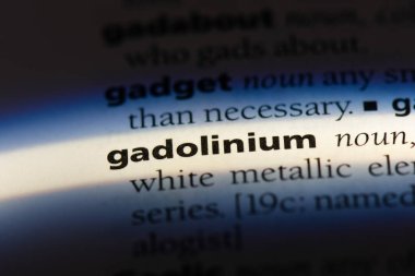Gadolinyum Word'de bir sözlük. Gadolinyum kavramı