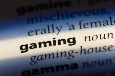 oyun tek kelimeyle bir sözlük. oyun kavramı