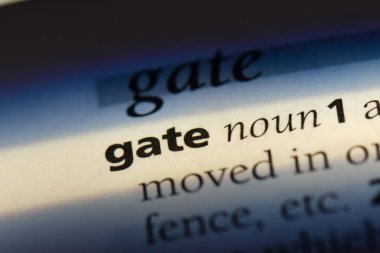 Kapı Word'de bir sözlük. kapı kavramı