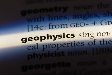 geophisics sözcük sözlüğe. geophisics kavramı