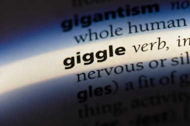 bir sözlüğü'ndeki sözcüğü kıkırdama. kavram giggle