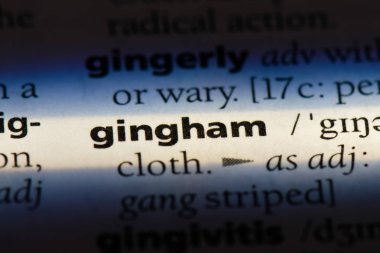 Pötikareli Word'de bir sözlük. Pötikareli kavramı