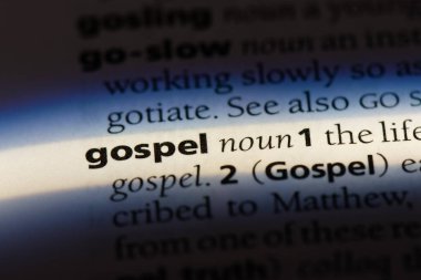 İncil'i Word'de bir sözlük. İncil'i kavramı