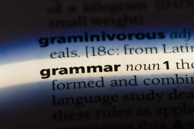 bir sözlük Word'de dilbilgisi. dilbilgisi kavramı