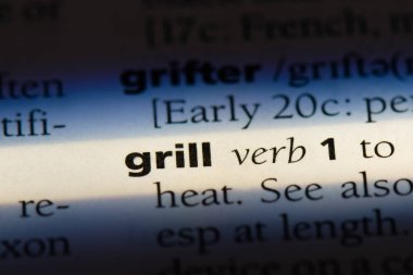 bir sözlüğü'ndeki sözcüğü ızgara. ızgara kavramı