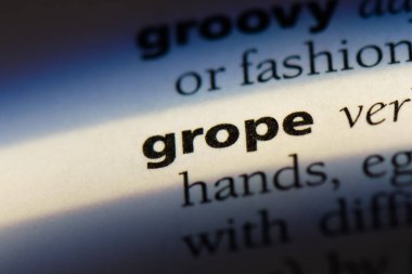 bir sözlüğü'ndeki sözcüğü ellemek. kavram ellemek