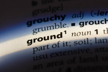 sözcük sözlükte yer. zemin kavramı