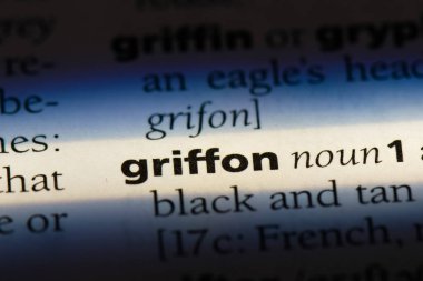 Griffon Word'de bir sözlük. Griffon kavramı
