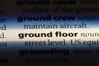 zemin kat Word'de bir sözlük. zemin kat kavramı